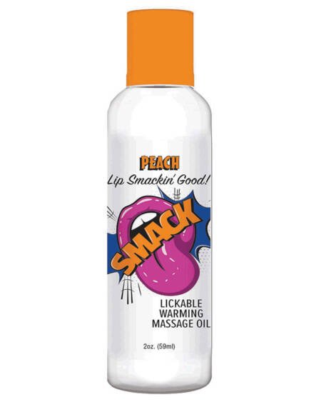 Smack Warming Massage Oil-Peach 2oz