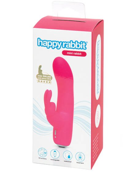 Happy Rabbit Mini Rechargeable Rabbit Vibrator-Pink