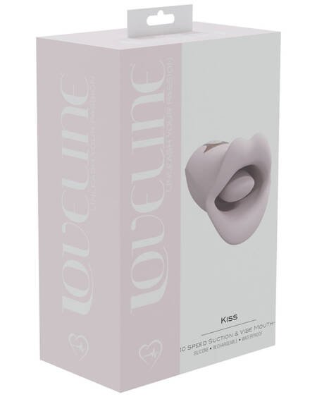 Loveline Kiss Vibrating Mouth-Pink