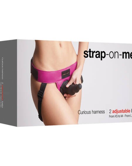Strap On Me Leatherette Harness Curious-Fuchsia