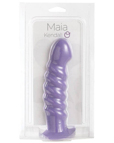 Maia Kendall Silicone Swirl Dong-Neon Purple 8
