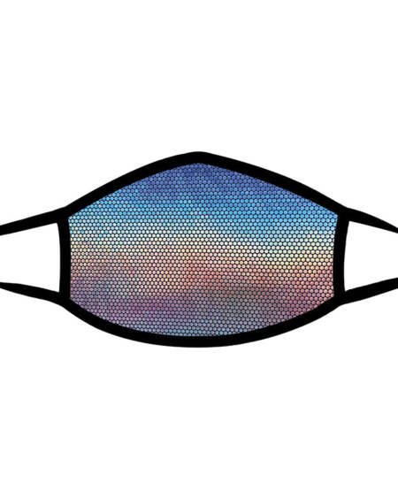 Neva Nude Liquid Party Mask-Silver Holo Black Trim
