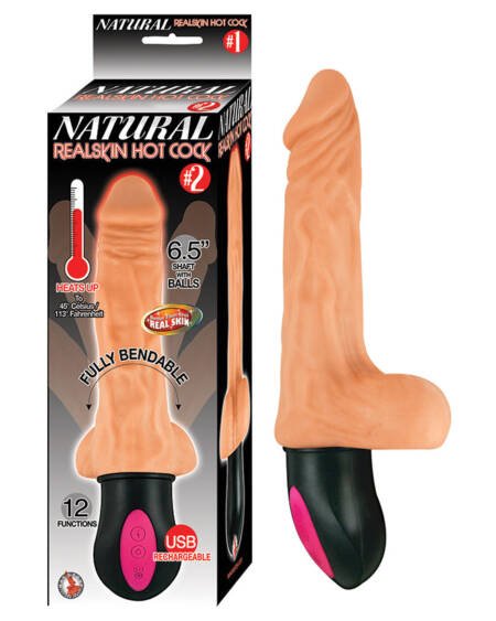 Natural Realskin Hot Cock #2-Flesh 6.5