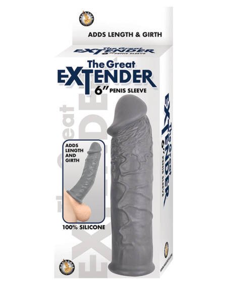 The Great Extender Penis Sleeve-Grey 6