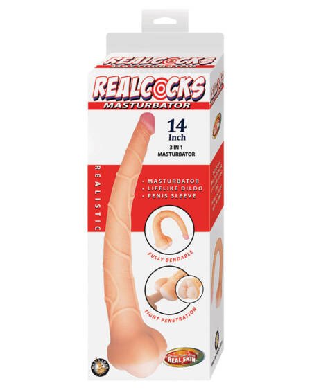Realcocks Masturbator 3 IN 1-White 14