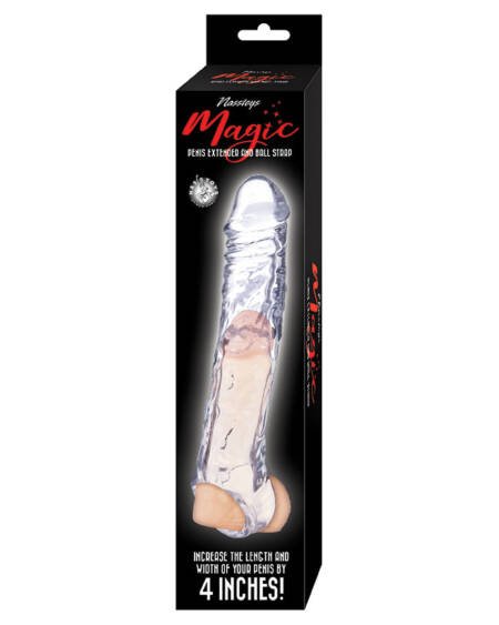 Magic Penis Extender & Ball Strap 7.5"-Clear