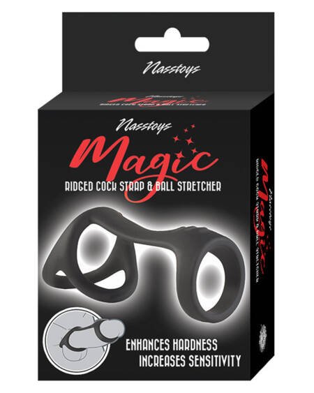 Magic Ridged Cock Strap & Ball Stretcher
