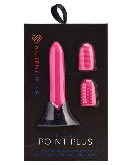 Sensuelle Point Plus 20 Function Bullet & Sleeves-Pink