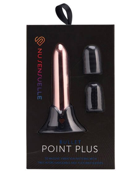 Sensuelle Point Plus 20 Function Bullet & Sleeves-Rose Gold