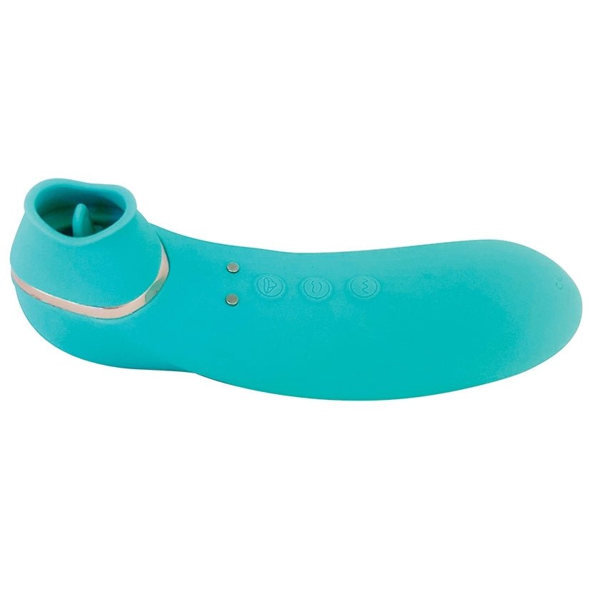 Sensuelle Trinitii 3-in-1 Suction Tongue-Electric Blue - Image 2