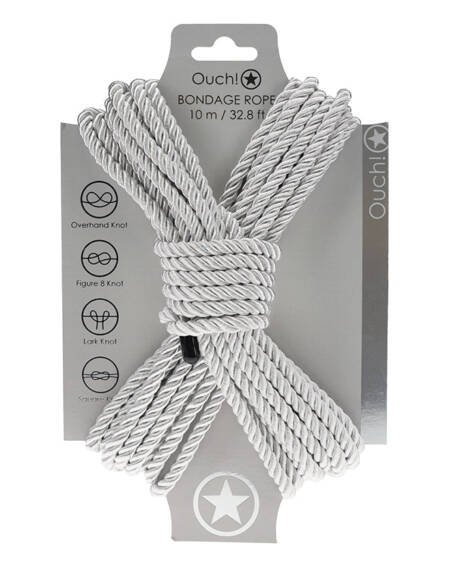 Ouch! Bondage Rope 10 Meter-Silver