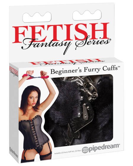 Fetish Fantasy Beginner's Furry Cuffs-Black