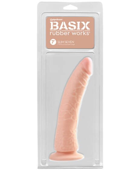 Basix Rubber Works Slim Dong with Suction Cup-Light 7