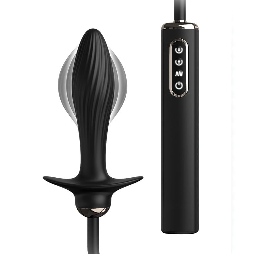 Anal Fantasy Elite Auto Throb Inflatable Vibrating Plug-Black - Image 2