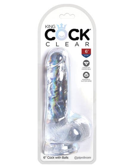 King Cock Clear with Balls 6