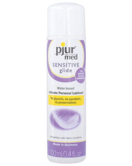 pjur med SENSATIVE Glide Water-based Intimate Personal Lubricant 3.4oz