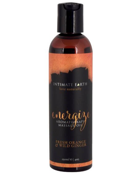 Intimate Earth Aromatherapy Oil Energize Orange Ginger 4oz