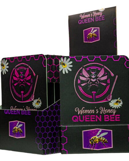Queen Bee Female Honey Display of 24