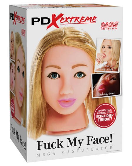 PDX Extreme Fuck My Face Mega Masturbator-Blonde [DROP SHIP ONLY]
