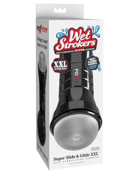 PDX Extreme Wet Strokers Super Slide and Glide XXL-Frosted