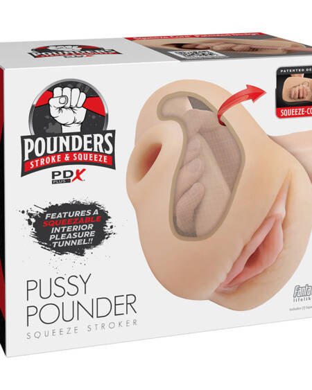 PDX Plus Pussy Pounder Squeeze Stroker-Light