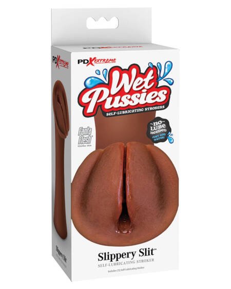 PDX Extreme Wet Pussies Slippery Slit-Brown