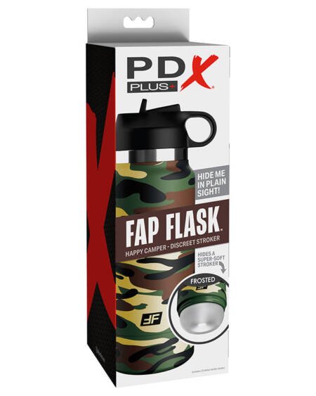 PDX Plus Fap Flask Happy Camper-Frosted