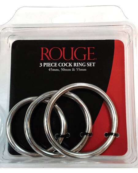 Stainless Steel 3 Piece Cock Ring Set ...