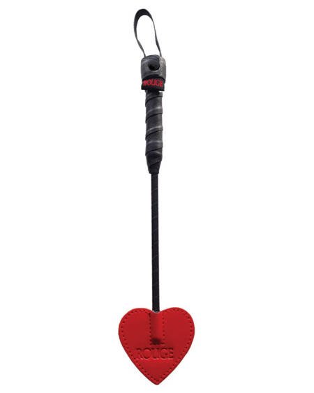 Leather Mini Spade Paddle-Red