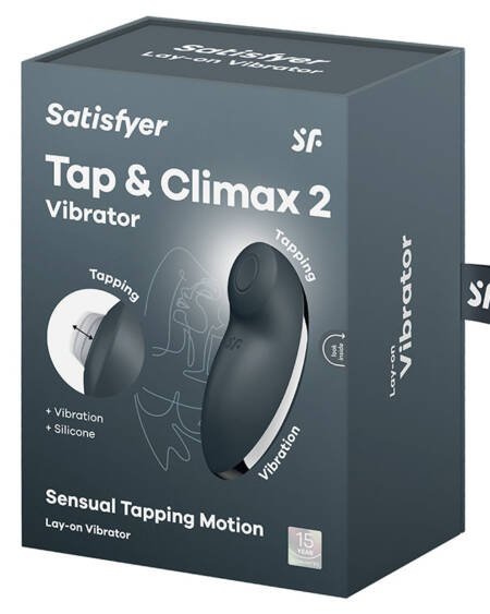 Satisfyer Tap and Climax 2-Grey