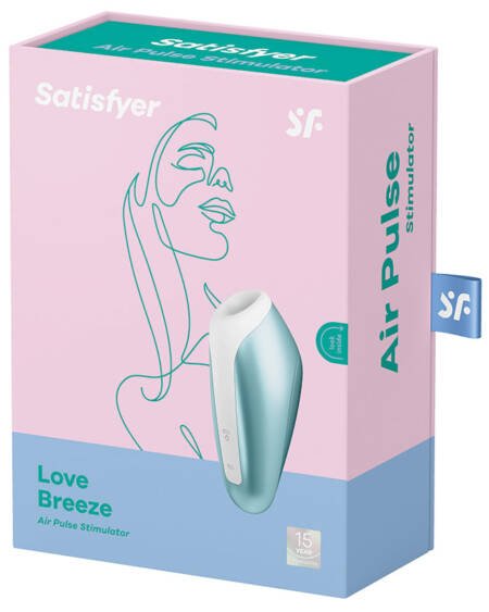 Satisfyer Love Breeze Air Pulse Stimulator-Ice Blue