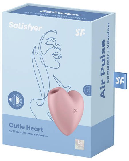 Satisfyer Cutie Heart-Light Red