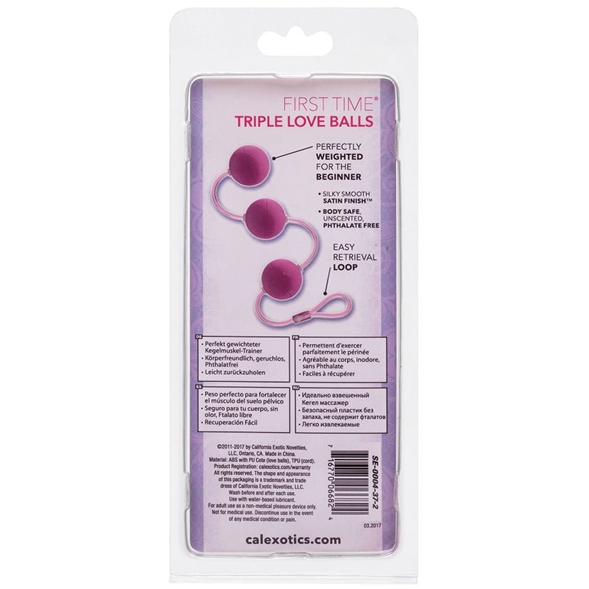 First Time Love Balls Triple Lover-Pink - Image 3