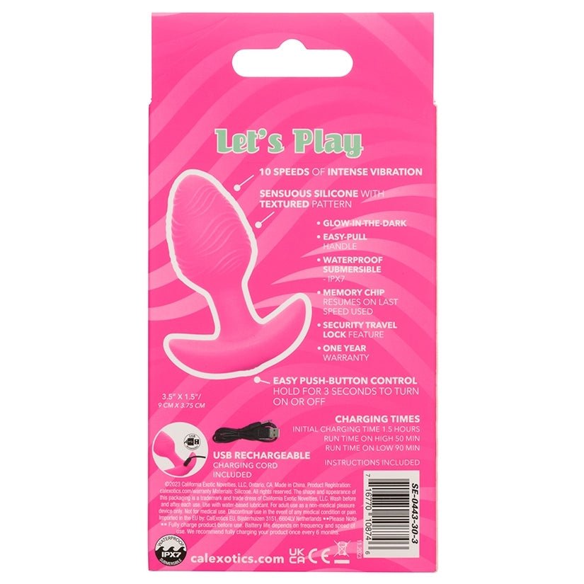 Cheeky Vibrating Glow-In-The-Dark Butt Plug - Image 4
