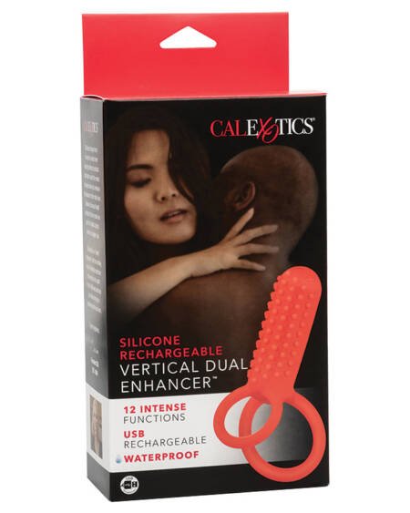 Silicone Rechargeable Vertical Dual En...