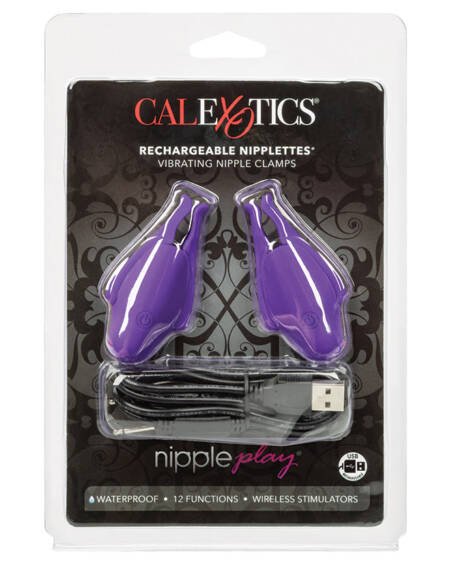 Nipple Play Rechargeable Nipplettes-Purple