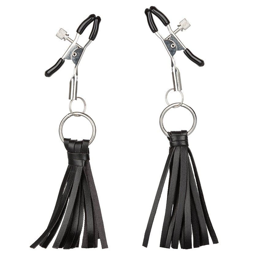 Nipple Play Playful Tassels Nipple Clamps-Black - Image 3