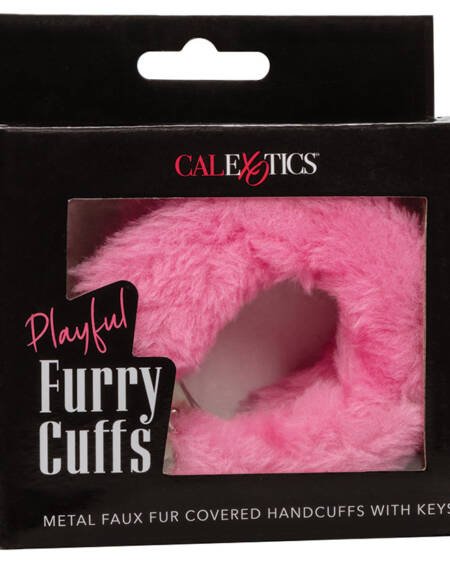 Playful Furry Cuffs-Pink
