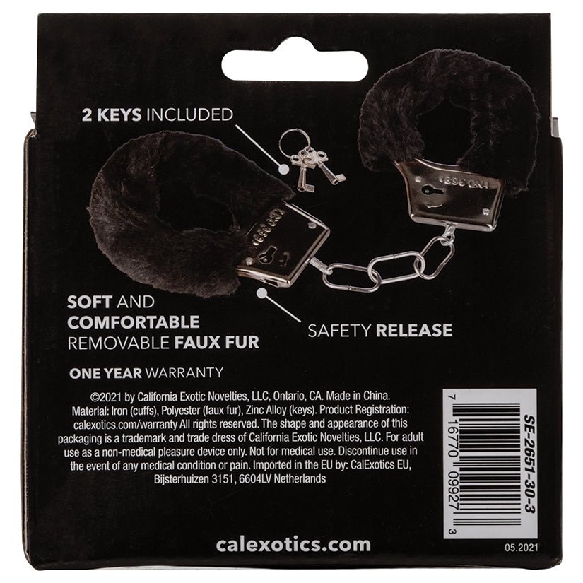 Playful Furry Cuffs-Black - Image 4