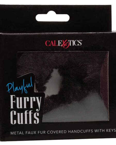 Playful Furry Cuffs-Black