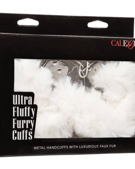Ultra Fluffy Furry Cuffs-White