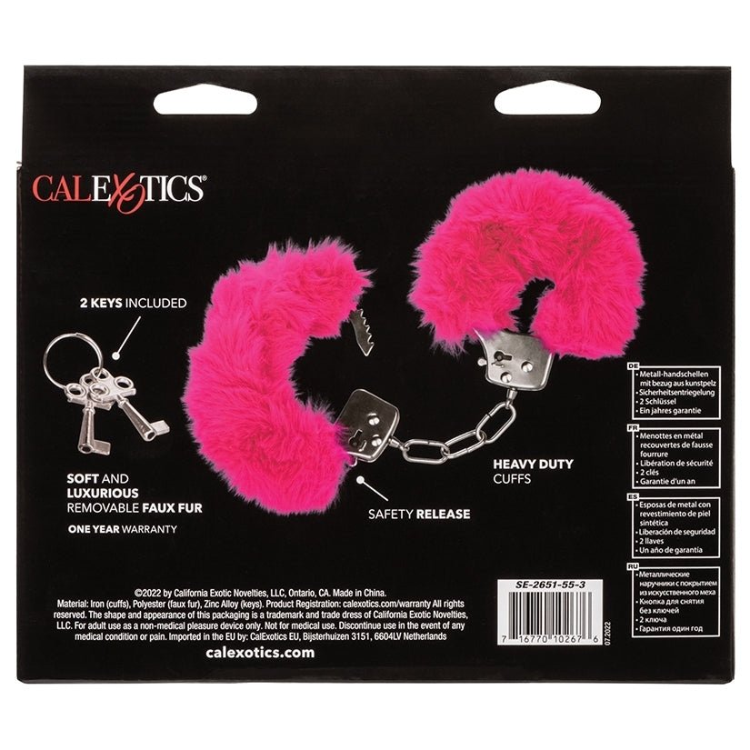 Ultra Fluffy Furry Cuffs-Pink - Image 4