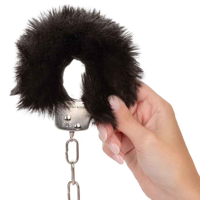 Ultra Fluffy Furry Cuffs-Black - Image 3