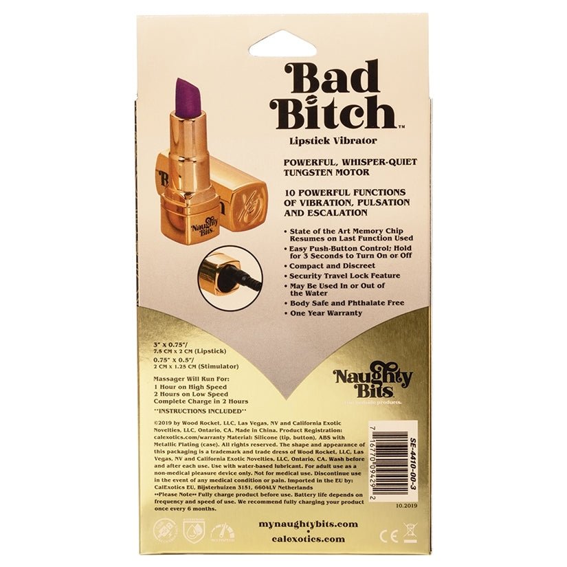 Naughty Bits Bad Bitch Lipstick Vibrator - Image 4