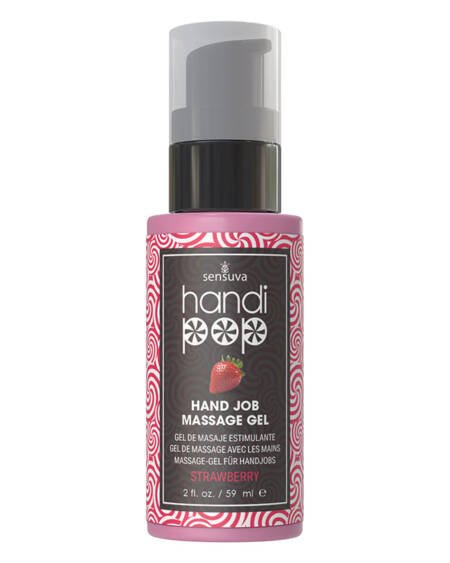 Sensuva Handipop Edible Massage Gel-Strawberry 2oz