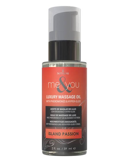 Sensuva Me & You Massage Oil-Island Passion 2oz