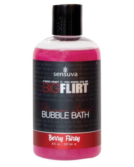 Sensuva Big Flirt Pheromone Bubble Bath-Berry Flirty 8oz