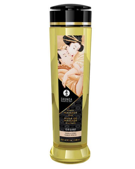 Shunga Erotic Massage Oil Desire-Vanilla 8.oz