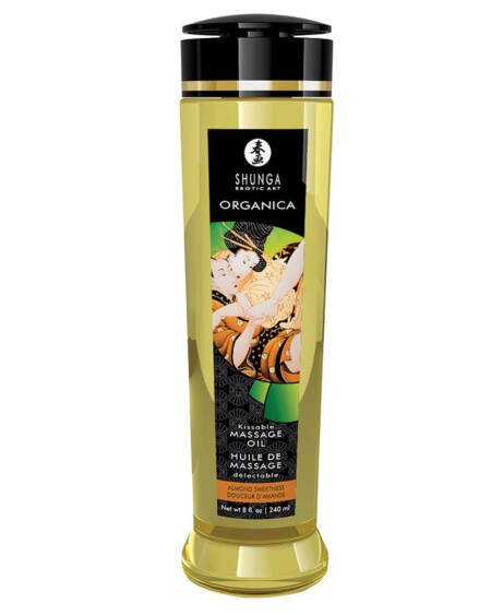 Shunga Organica Kissable Massage Oil-Almond Sweetness 8oz