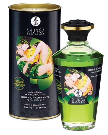 Shunga Organica Aphrodisiac Warming Oil-Exotic Green Tea 3.5oz